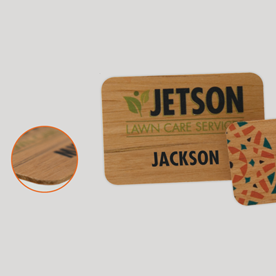 Full Color Wood Badges